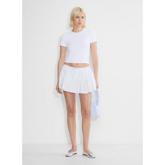 Sunday Best BestHug™ Little Ribbed T-Shirt White - S - Picture 2 of 6